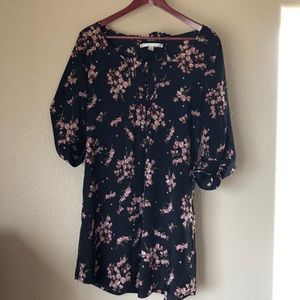 Black floral dress